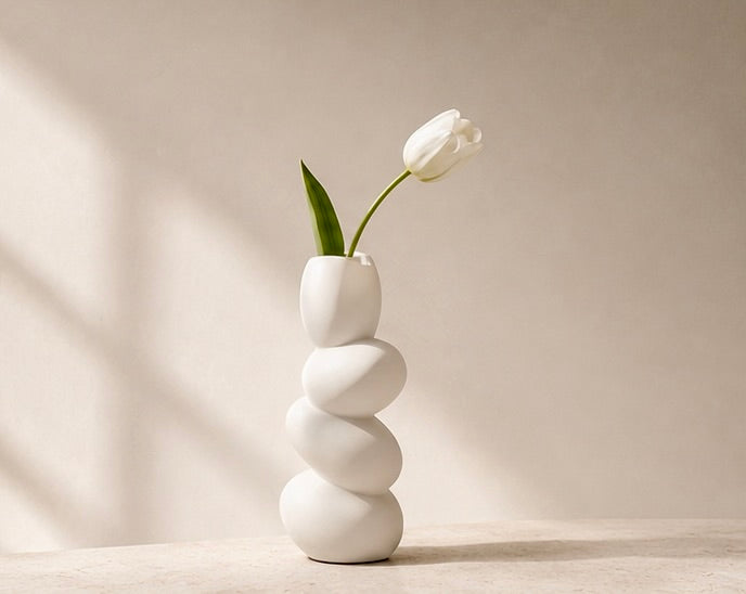Stacked Pebble Vase