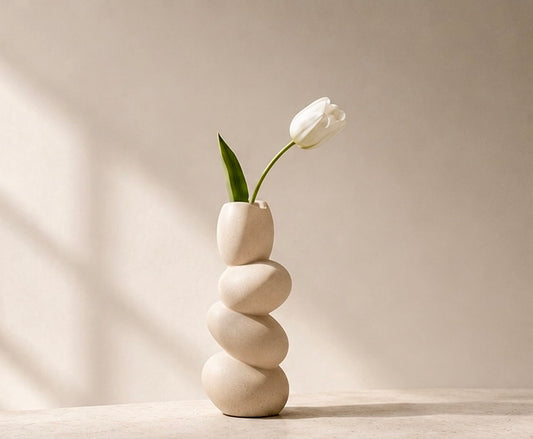 Stacked Pebble Vase